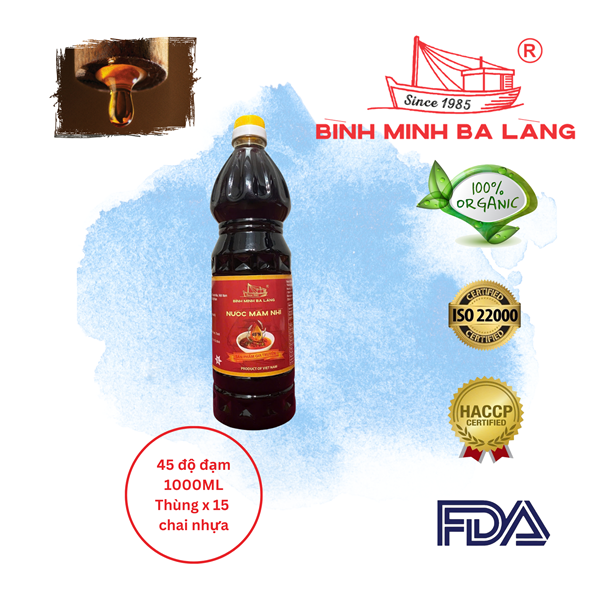 Nước mắm nhĩ 45°N chai nhựa